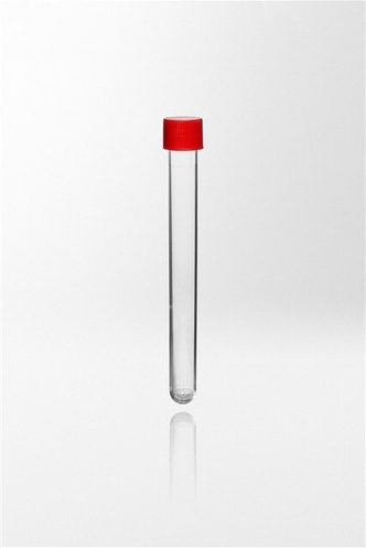 Test tube PS with screw cap PE, 19ml, Ø16x150 mm, sterile R (100 pcs)