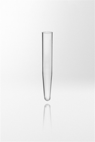 Test tube PS, conical bottom, 12ml, Ø16x105 mm, transparent, max. RCF 3.000g (2000 pcs)