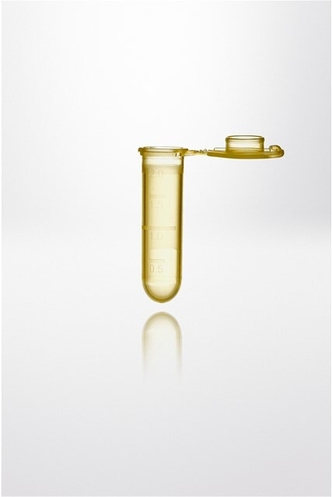 Safelock-Cap microcentrifuge tube PP, 2ml, yellow (8000 pcs)