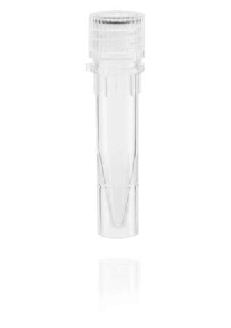 Micro screw cap tube PP, skirted, 1,5ml, sterile R (100 pcs)