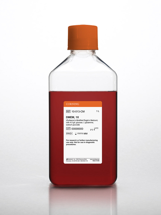 Corning® 1L DMEM (Dulbecco’s Modified Eagle’s Medium) with 4.5 g/L glucose, L-glutamine, sodium pyruvate (6x1L)