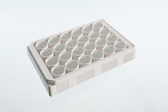 VisiPlate-24, White 24-well Microplate with Clear bottom