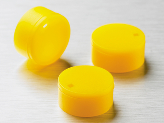 Corning® Yellow Polypropylene Cryogenic Vial Cap Inserts (500 pcs)