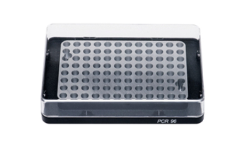 Heating block for 0.2 ml tubes or 96-well PCR microplates