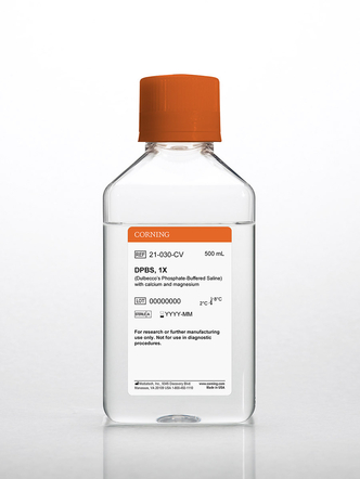 Corning® Dulbecco’s Phosphate-Buffered Saline, 1X with calcium and magnesium (6x500 mL)