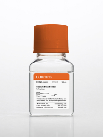 Corning® 100 mL Sodium Bicarbonate, 7.5% solution (6x100 mL)