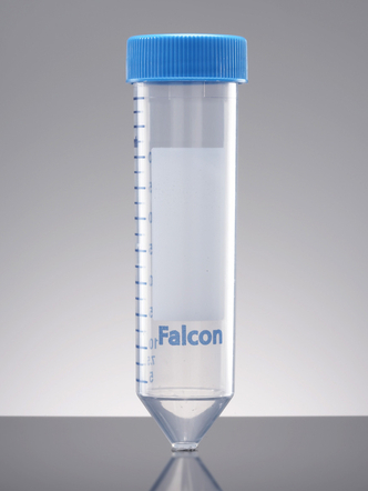 Falcon® 50 mL High Clarity PP Centrifuge Tube, Conical Bottom, Sterile, in rack (500 pcs)