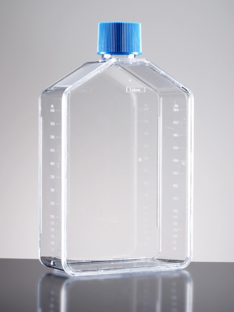 Falcon® 175cm² Rectangular Straight Neck Cell Culture Flask with Plug Seal Cap (5/Pk, 40/Cs)