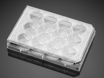 Corning® BioCoat™ Collagen I 12-well Clear Flat Bottom TC-treated Multiwell Plate, with Lid, 5/Pack, 50/Case