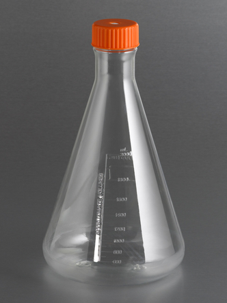 Corning® 1L Polycarbonate Erlenmeyer Flask with Vent Cap (25 pcs)