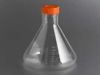 Corning® 3L Polycarbonate Erlenmeyer (Fernbach Design) Flask with Vent Cap (4 pcs)