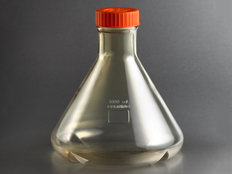 Corning® 3L Baffled Polycarbonate Erlenmeyer (Fernbach Design) Flask with Vent Cap (4 pcs)