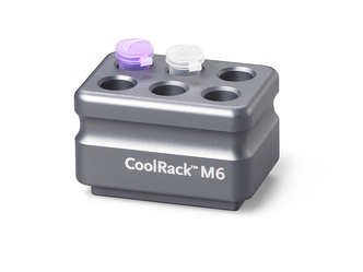 Corning® CoolRack M6, Holds 6 x 1.5 or 2mL Microcentrifuge Tubes, Gray