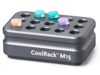 Corning® CoolRack M15, Holds 15 x 1.5 or 2mL Microcentrifuge Tubes, Gray