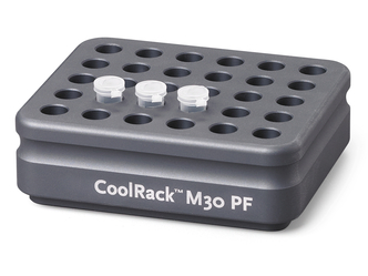 Corning® CoolRack M30-PF, Holds 30 x 1.5mL Microcentrifuge Tubes, Tapered Wells for Conical Tubes, Gray