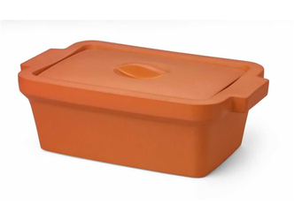 Corning® Ice Pan, Rectangular with Lid, Midi, 4L, Orange