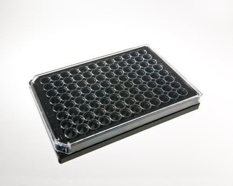 ViewPlate-96 PDL Coated, Black, Glass Bottom, Tissue Culture Treated, Sterile, 96-Well with Lid, Case of 8