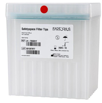Sartorius® SafetySpace Filter Tip,100-5000µl in rack, sterile (1x50)