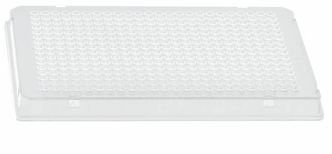 Axygen® 384 Well Polypropylene PCR Microplate with Bar Code, Compatible with ABI,Full Skirt, Clear, Nonsterile (50 pcs)