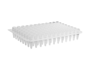 Axygen® 96-well Polypropylene PCR Microplate, No Skirt, Clear, Nonsterile (50 pcs)