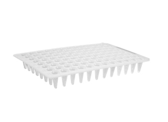 Axygen® 96-well Polypropylene Flat Top PCR Microplate, Low Profile, No Skirt, Clear, Nonsterile (100 pcs)