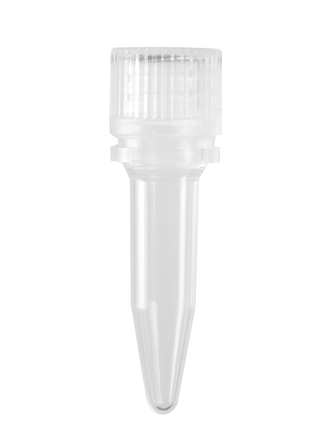 Axygen® 0.5 mL Elongated Conical Screw Cap Microcentrifuge Tube and Cap, with O-ring, Polypropylene, Clear Cap, Sterile (4000 pcs)