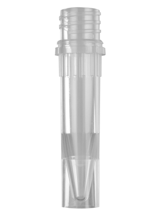 Axygen® 1.5 mL Self Standing Conical Screw Cap Microcentrifuge Tube and Cap, with O-ring, Polypropylene, Clear Cap, Sterile (4000 pcs)
