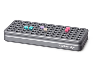 Corning® CoolRack M96,Holds 96 x 1.5 or 2mL Microcentrifuge Tubes with A-H and 1-12 Row and Column Indexing, Gray