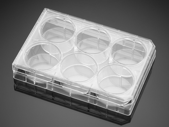 Corning® PureCoat™ Collagen I Peptide 6-well Flat Bottom TC-treated Plate, with Lid, Sterile, 5/Pack, 10/Case
