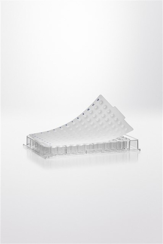 Nerbe Plus Silicone sealing mat, for 96 well PCR-plates, round wells, natural (50 pcs)