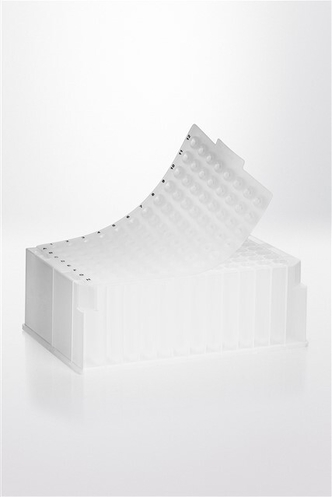 Nerbe Plus Silicone sealing mat, for 0,6 ml 96 deep well plates, round wells, natural (50 pcs)