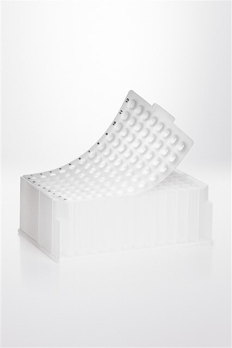 Nerbe Plus Silicone sealing mat, for 0,75 ml 96 deep well plates, round wells, natural (50 pcs)