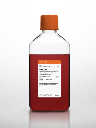 Corning® 1L DMEM (Dulbecco’s Modified Eagle’s Medium) with 4.5 g/L glucose, L-glutamine (6x1L)