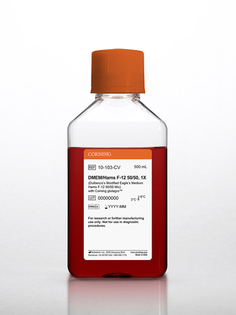 Corning® 500 mL DMEM (Dulbecco’s Modified Eagle’s Medium)/Hams F-12 50/50 Mix with Corning glutagro™ (6x500 mL)