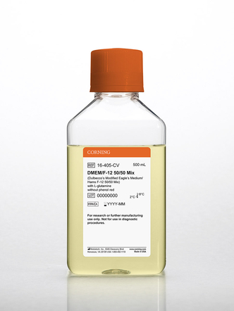 Corning® 500 mL DMEM (Dulbecco’s Modified Eagle’s Medium)/Hams F-12 50/50 Mix with L-glutamine (6x500 mL)