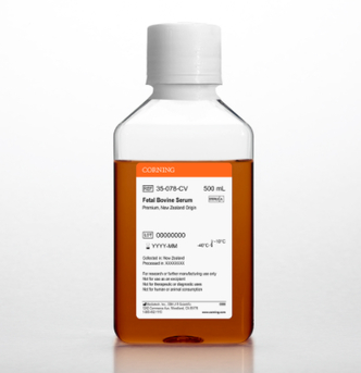 Corning® Fetal Bovine Serum, 500 mL, Premium, New Zealand Origin