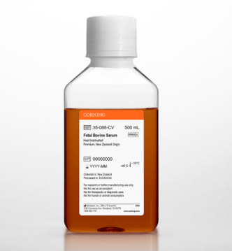 Corning® Fetal Bovine Serum, 500 mL, Premium, New Zealand Origin (Heat Inactivated)