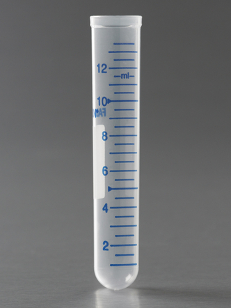 Falcon® 14 mL Round Bottom PP Test Tube, without Cap, Sterile, 1000/Case