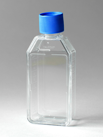 Falcon® 25cm² Rectangular Canted Neck Cell Culture Flask with Vented Cap (20/Pk, 100/Cs)