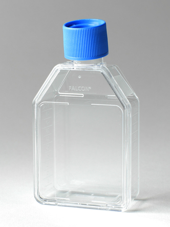 Falcon® 25cm² Rectangular Canted Neck Cell Culture Flask with Vented Cap (20/Pk, 100/Cs)