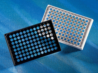 Corning® 96-well Flat Clear Bottom White Polystyrene TC-treated Microplates, Individually Wrapped, with Lid, Sterile