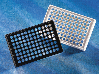 Corning® 1536-well Black/Clear Bottom Low base Polystyrene Multicoated Microplate, without Lid, 10 per Bag