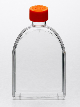 Corning® 75cm² U-Shaped Canted Neck Cell Culture Flask with Vent Cap (5/Pk, 100/Cs)
