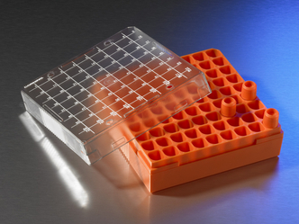 Corning® Polycarbonate 1 - 2 mL Cryogenic Vial Storage Box, Holds 81 Vials (10 pcs)