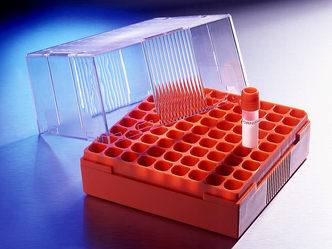 Corning® Polycarbonate 4 - 5 mL Cryogenic Vial Storage Box, Holds 81 Vials (10 pcs)