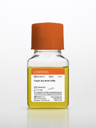 Corning® 100 mL TSB (Tryptic Soy Broth), animal free, Liquid