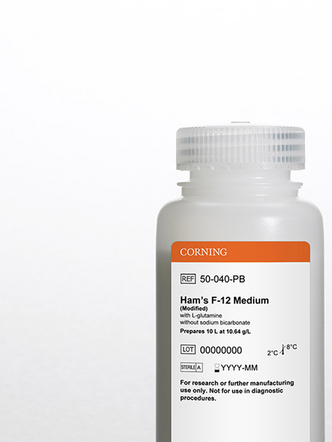 Corning® 10L Hams F-12 Medium, Powder with L-glutamine