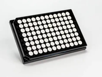 Black/White Isoplate-96 Black Frame White Well