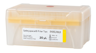 Sartorius® SafetySpace Filter Tips 0.5-20 µl, in rack, sterile (10x96)