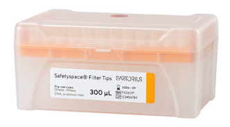 Sartorius® SafetySpace Filter Tips, 5-300 µl in rack, sterile (10x96)